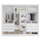 Ver imagem 2 de Guarda-roupa Casal 3 Portas Bergamo-branco Bianchi
