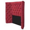 Ver imagem 6 de Cabeceira Solteiro Everest P02 90cm para Cama Box Suede - Doce Sonho Móveis Vermelho