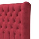 Ver imagem 3 de Cabeceira Solteiro Everest P02 90cm para Cama Box Suede - Doce Sonho Móveis Vermelho