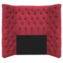 Ver imagem 1 de Cabeceira Solteiro Everest P02 90cm para Cama Box Suede - Doce Sonho Móveis Vermelho