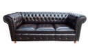 Ver imagem 2 de Sofá Chesterfield Luiz XV 1,80cm Corano Café sala de estar/recepção/ barbearia