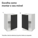 Ver imagem 4 de Balcão de Cozinha 50 Cm 1 Porta (sem Tampo) Branco/preto Lux Madesa Branco/preto