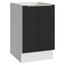 Ver imagem 1 de Balcão de Cozinha 50 Cm 1 Porta (sem Tampo) Branco/preto Lux Madesa Branco/preto