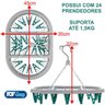 Kit Cesto com 48 Prendedores + Varal 24 Prendedor - Pregador - 2