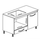 Ver imagem 5 de Balcão de Cozinha para Cooktop 1 Gaveta Indekes