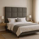 Ver imagem 2 de Cabeceira Cama Box Casal King Size 195cm Elena Estofada Cinza