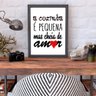 Decoração Parede Transforme Sua Cozinha com Quadro de Amor - 5
