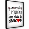 Decoração Parede Transforme Sua Cozinha com Quadro de Amor - 1