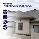 Ver imagem 2 de Resina Acrílica Multiuso Brilhante Cor Grafite Claro 3,6L Impermeabilizante Durín