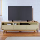 Ver imagem 2 de Rack Bancada Selene Cumaru/opala para Tv até 75” - Madetec