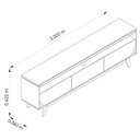 Ver imagem 6 de Rack Bancada Selene Cumaru/opala para Tv até 75” - Madetec