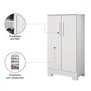 Ver imagem 5 de Sapateira Notável Alaska New 2 Portas Branco Brilho com Pés