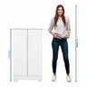 Sapateira Notável Alaska New 2 Portas Branco Brilho com Pés - 8
