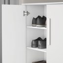 Ver imagem 4 de Sapateira Notável Alaska New 2 Portas Branco Brilho com Pés