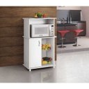 Ver imagem 1 de Balcão Multiuso 1 Porta com Nicho para Micro-ondas Balli Branco Notável Móveis