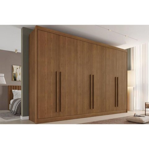Guarda Roupa Casal 6 Portas Alba Castanho Europa
