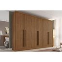 Ver imagem 1 de Guarda Roupa Casal 6 Portas Alba Castanho Europa