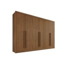 Ver imagem 2 de Guarda Roupa Casal 6 Portas Alba Castanho Europa