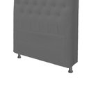 Ver imagem 3 de Cabeceira Dama 1,95Cm Cama Box king Size Corino Cinza
