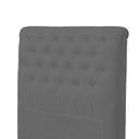 Ver imagem 2 de Cabeceira Dama 1,95Cm Cama Box king Size Corino Cinza