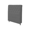 Ver imagem 1 de Cabeceira Dama 1,95Cm Cama Box king Size Corino Cinza