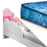Cama Infantil Com Proteção Lateral Urso Rosa Nuvem Valen Com Colchão Gazin - 3