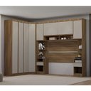 Ver imagem 2 de Guarda Roupa Casal Modulado de Canto 8 Portas e 4 Gavetas Avelã Pf-arenas Pf