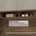 Ver imagem 7 de Guarda Roupa Casal Modulado de Canto 8 Portas e 4 Gavetas Avelã Pf-arenas Pf