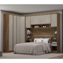 Ver imagem 1 de Guarda Roupa Casal Modulado de Canto 8 Portas e 4 Gavetas Avelã Pf-arenas Pf