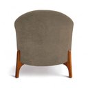 Ver imagem 5 de Poltrona Decorativa Ariel Orgânica Boucle Confortável Marrom com Pés Madeira Loja Sheep