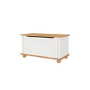 Ver imagem 7 de Baú Assento Organizador Madeira Maciça Bristol Branco Madeirado Idimex