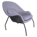 Ver imagem 1 de Poltrona Womb Chair Tecido Linho Cinza