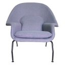 Ver imagem 2 de Poltrona Womb Chair Tecido Linho Cinza