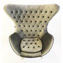 Ver imagem 3 de Poltrona Egg Capitonê Tecido Veludo