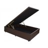 Cama Box Baú Solteirão 1,10x1,88x0,40 Inteiriço Premium Corino Marrom - 2