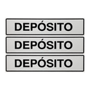 Ver imagem 1 de Combo 6 Placas De Sinalização Depósito 30x7 Acesso - B-511 F9e