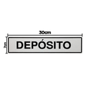 Ver imagem 2 de Combo 6 Placas De Sinalização Depósito 30x7 Acesso - B-511 F9e