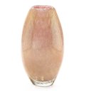Ver imagem 1 de Vaso Em Cristal Murano Rosa Com Ouro 24K - São Marcos 34Cm