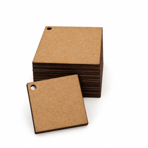 Kit Quadrado com 1 Furo 100 Unidades 5 cm