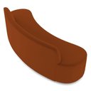 Ver imagem 4 de Sofá 4 Lugares para Sala de Estar Living 230cm Koane D06 Veludo Laranja - Mpozenato