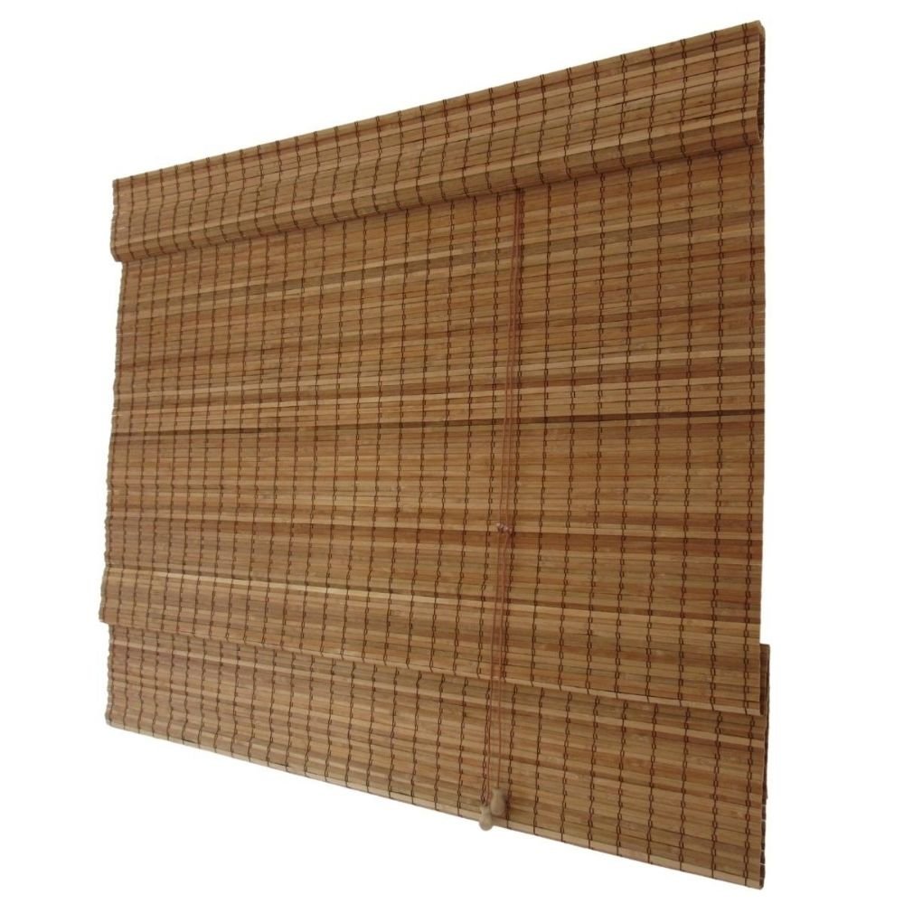 Persiana Romana Bambu Block 080larg X 160alt Natural