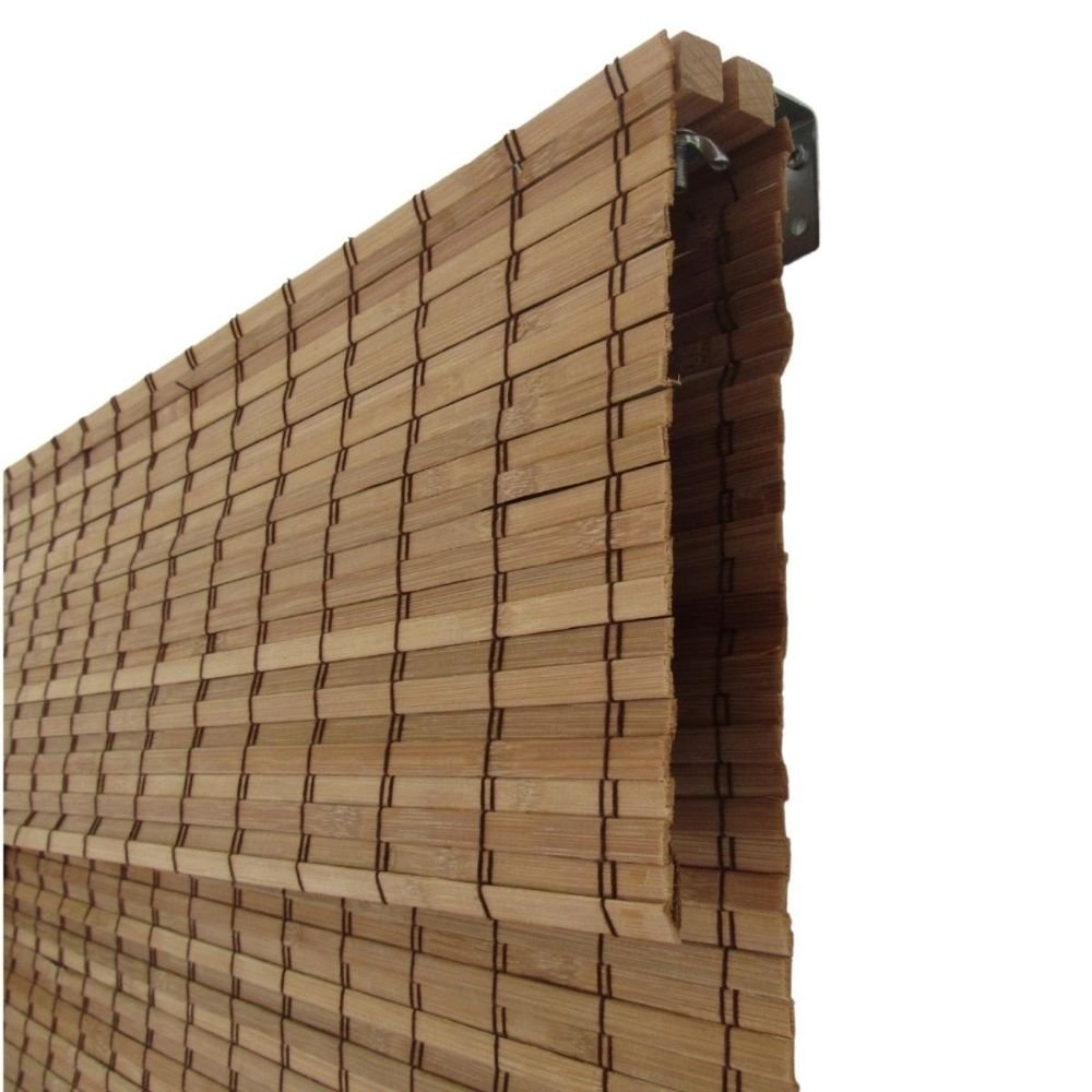 Persiana Romana Bambu Block 080larg X 160alt Natural - 4