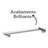 Assessório Banheiro Toalheiro Prata Brilhante Moderno Luxo - 3
