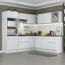 Ver imagem 1 de Armário de Cozinha Completa de Canto com Rodapé Veneza Multimóveis MP2080.891 Branco