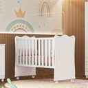 Ver imagem 7 de Quarto para Bebê Completo 3 Peças Guarda-Roupa, Cômoda e Berço Doce Sonho Branco