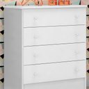 Ver mais imagens de Quarto para Bebê Completo 3 Peças Guarda-Roupa, Cômoda e Berço Doce Sonho Branco