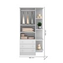 Ver imagem 4 de Quarto para Bebê Completo 3 Peças Guarda-Roupa, Cômoda e Berço Doce Sonho Branco