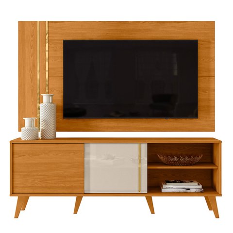 Combo Cronos Tvs até 60” Cinamomo Off White 713139 Madetec