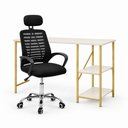 Ver imagem 2 de Mesa Star 110 Industrial com Cadeira Diretor