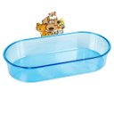 Ver imagem 2 de Banheira Azul Oval Extra Grande 700ml 6 Unidades Pet Piu Jel Plast